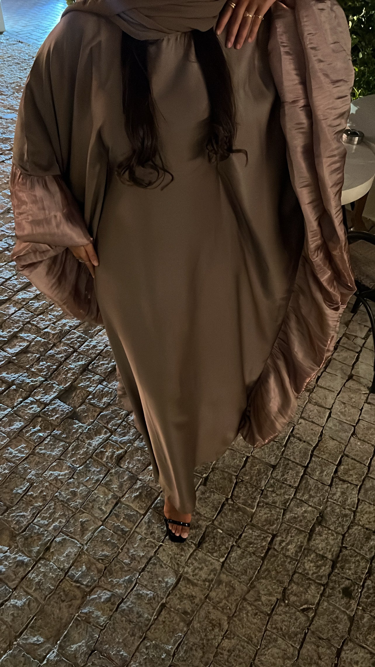FAWZYA ABAYA TAUPE