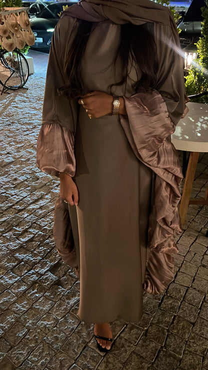 FAWZYA ABAYA TAUPE