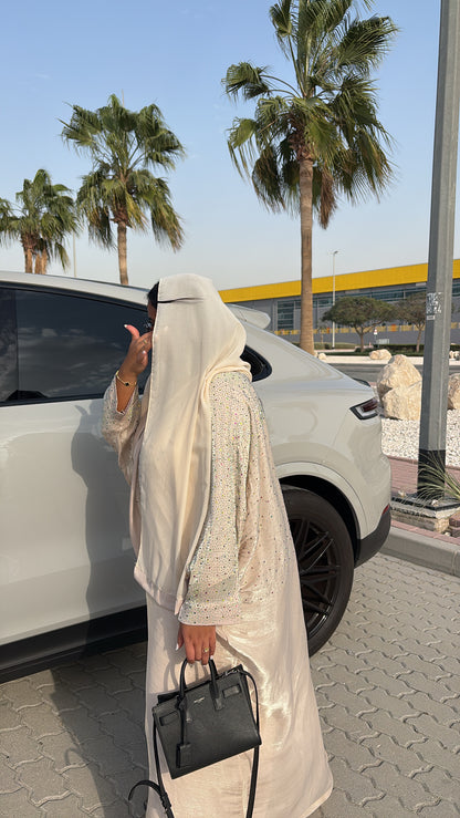 AMIRA BEIGE ABAYA