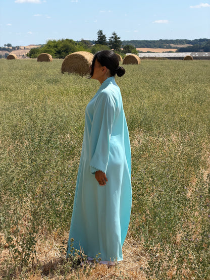 KIMONO PEARL BLEU AZUR